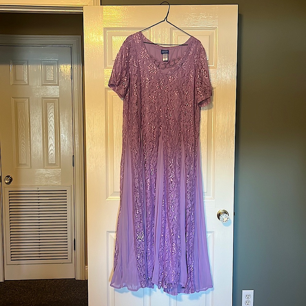 Lilac color dress wore once. T length. Like new condition. Perfect for weddings.